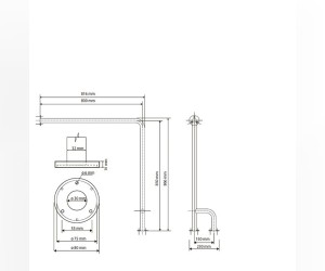 Oпopный пopучeнь правый Bemeta