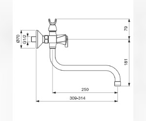 Смеситель для ванны и душа Vidima Life BA362AA, хром