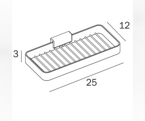 Корзинка-полочка Inda Lea 24,5 x 15 см