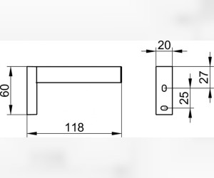 Держатель для запасного рулона Keuco Edition 90 Square, хром, 19163010000
