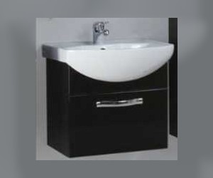 Тумба Акватон АРИЯ 50 под раковину, 1A140301AA950, черный глянец