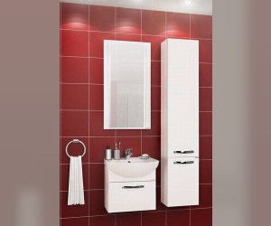 Тумба Акватон АРИЯ 50 под раковину, 1A140301AA950, черный глянец