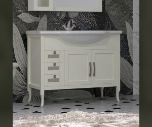 Тумба под раковину Opadiris МИРАЖ 100, 00-00000055, слоновая кость