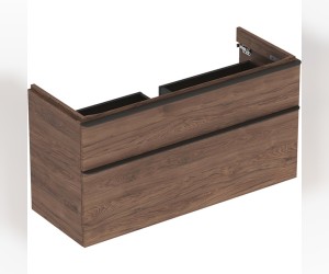 Тумба под раковину Geberit Smyle Square 500.355.JR.1, 120 см, цвет орех пекан