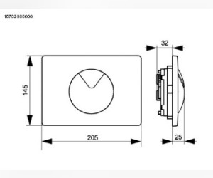 Клавиша Sanit S702 16.702.01.0000, белая