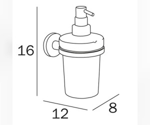 Дозатор для мыла Inda One настенный