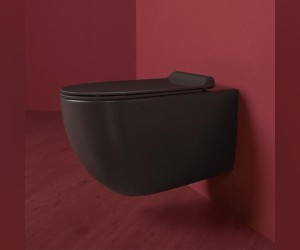 Подвесной унитаз Simas Vignoni VI18nero bril безободковый