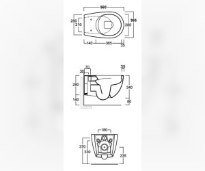 Подвесной унитаз Simas Vignoni VI18nero bril безободковый