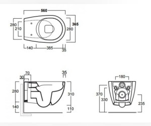 Подвесной унитаз Simas Vignoni VI18bi безободковый