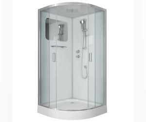 Душевая кабина Niagara Premium 100 x 100, низкий поддон, профиль - хром, стекло - прозрачное, NG-6002-01