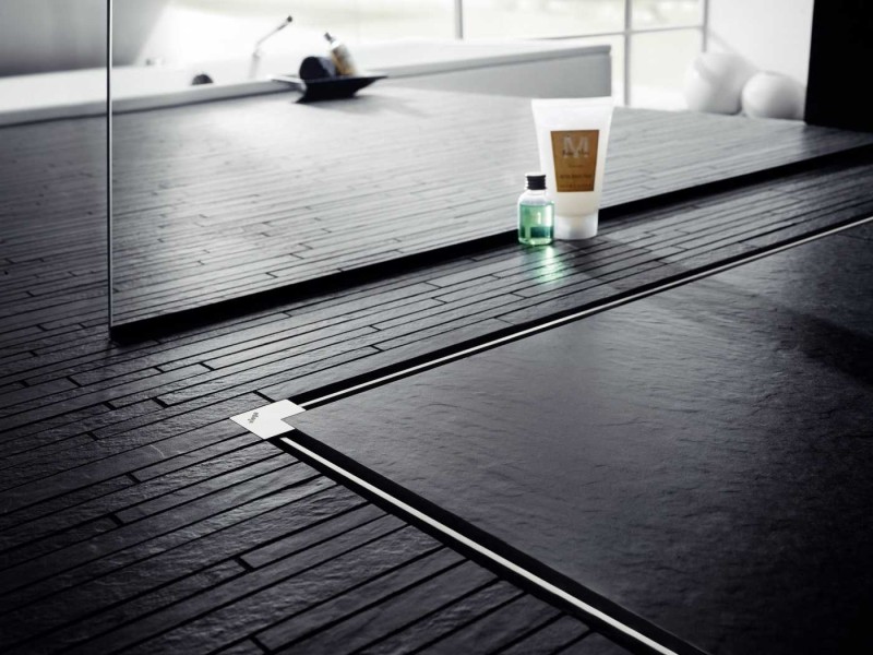 Душевой лоток Viega Advantix Vario 704360, с щелевой вставкой хром, опорами, подрезной от 30-120 см