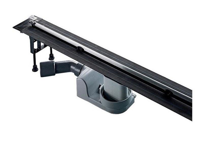 Душевой лоток Viega Advantix Vario 704360, с щелевой вставкой хром, опорами, подрезной от 30-120 см