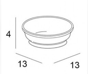 Мыльница Inda Raffaella A32020WC, настольная