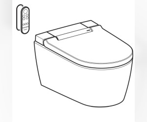 Подвесной унитаз-биде Geberit AquaClean Sela 146.224.11.1, альпийский белый