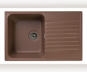 Кухонная мойка GranFest Quarz Z 78, 73.6 x 47.6 см, терракот