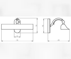 Светильник Migliore Mirella 17190 - бронза
