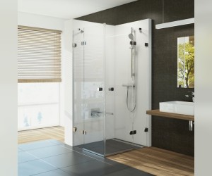 Душевой уголок Ravak Brilliant BSRV4-90, профиль хром, витраж транспарент, 1UV77A00Z1