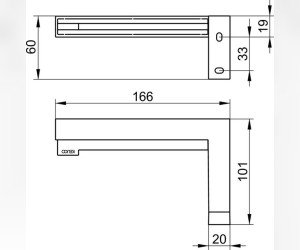 Держатель туалетной бумаги Keuco Edition 90 Square, хром, 19162010000