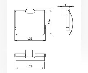 Бумагодержатель Langberger Lugano 24041A