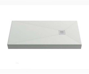 Поддон литьевой Bas Essentia 160 x 80 см, ЛП00077, серый (cement grey)