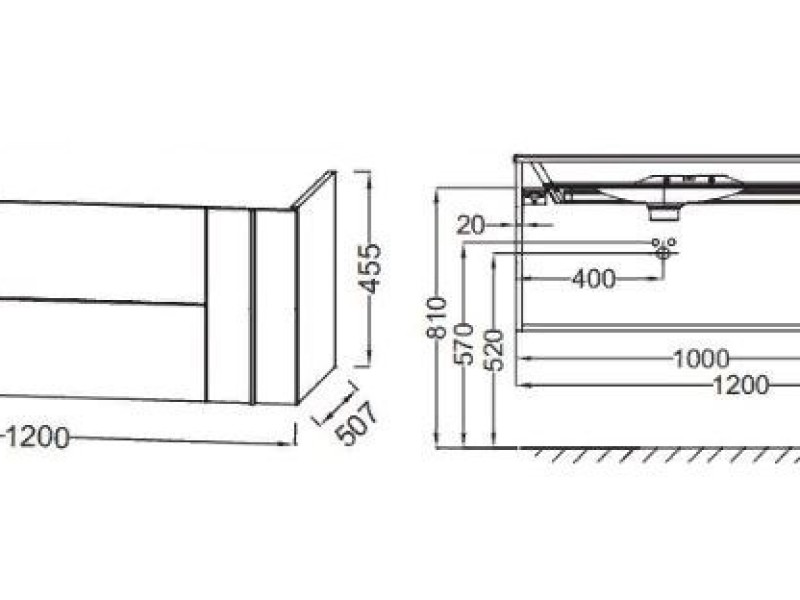 Тумба под раковину Jacob Delafon Nouvelle Vague 120 см, EB3036-E16, цвет - ореховое дерево