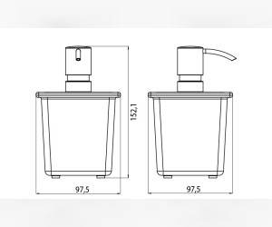 Дозатор для мыла Emco Liaison 1721 001 30