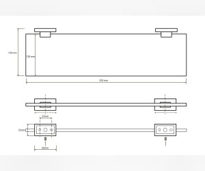 Полка Bemeta Plaza 118102042