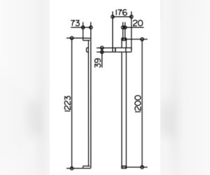 Штанга душевая Keuco Edition 11 51185 011200