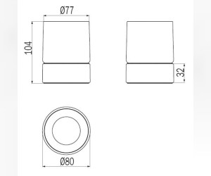 Стакан Inda Mito настольный