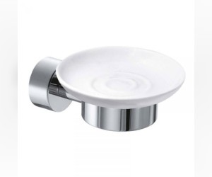 Мыльница Milardo Bosfor B041MI керамика, хром