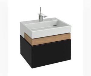 Тумба под раковину Jacob Delafon Terrace 60 см, EB1185-274, черный лак, подвесная