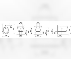 Биде Laufen Kartell 8303310003021 подвесное (8.3033.1.000.302.1)