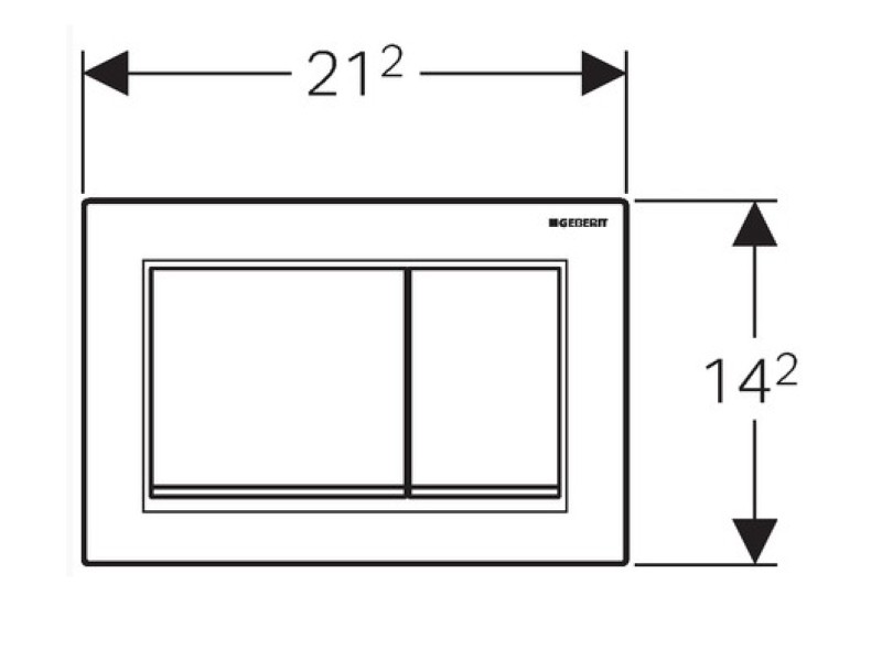 Клавиша Geberit Omega Type 30 115.080.KK.1, белая, золото