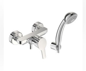 Смеситель Vidima ФОРМ (FORM) BA065AA для душа с душевым гарнитуром, хром