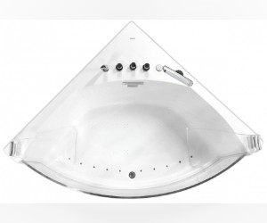 Акриловая ванна Gemy G9080 O с аэромассажем, 150 х 150 см