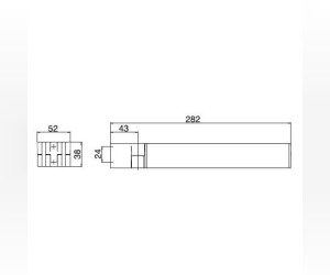 Полотенцедержатель двойной Emco Liaison 1750 001 28 см, хром