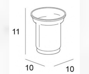 Стакан Inda Raffaella A32010WC, настольный
