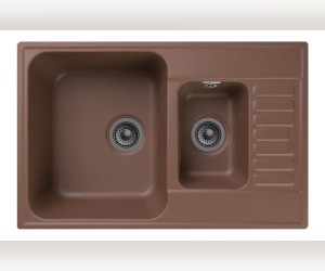 Кухонная мойка GranFest Quarz Z 21K, 73.7 x 48 см, терракот