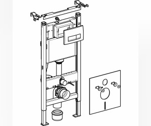 Инсталляция Geberit Duofix 458.128.11.1, белый