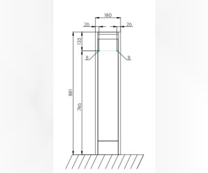 Тумба Акватон Лондри 20 под стиральную машину, 1A236101LH010, напольная