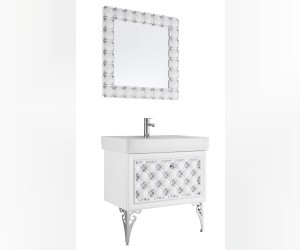 Зеркало Vod-ok Елизавета 60 цвет черный