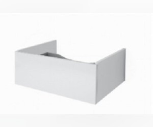 Ящик Dreja Box 60 см, 99.9100, подвесной, белый глянцевый