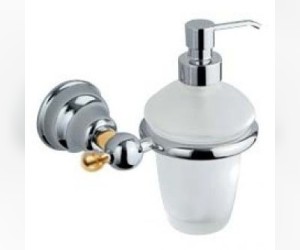 Дозатор для мыла Inda Raffaella A32120CD21, настенный, хром/золото