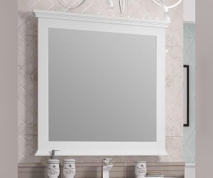 Зеркало Opadiris Палермо 80, 00-00002351, белый матовый