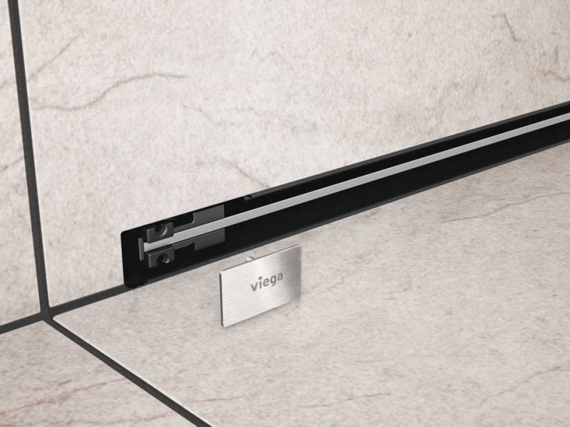 Душевой лоток Viega Advantix Vario 736736 под щелевую решетку, пристенный, подрезной от 30-120 см, высота сифона 6,6 см