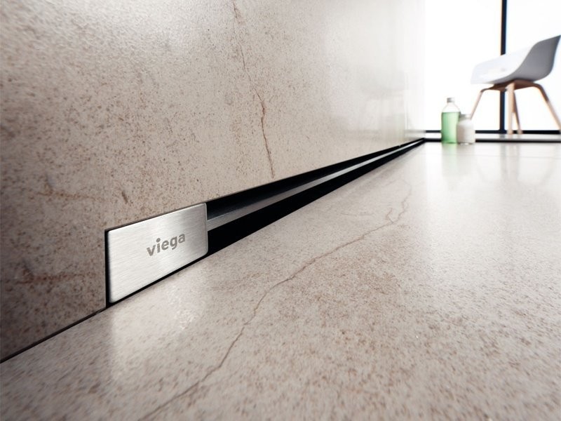 Душевой лоток Viega Advantix Vario 736736 под щелевую решетку, пристенный, подрезной от 30-120 см, высота сифона 6,6 см