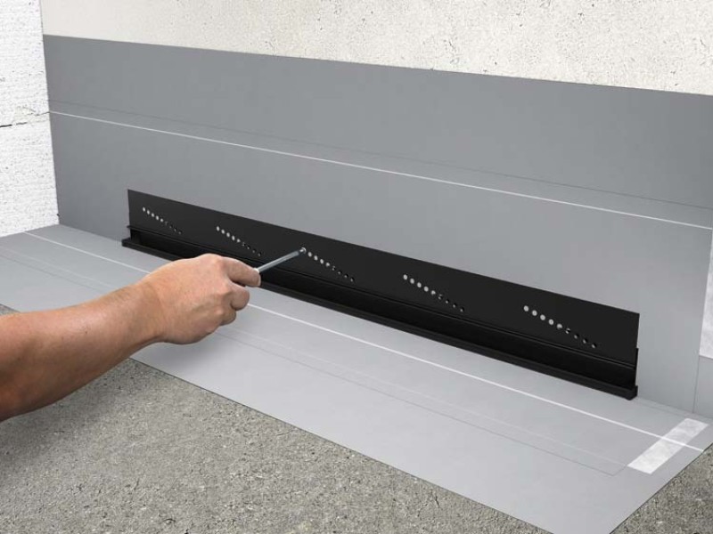 Душевой лоток Viega Advantix Vario 736736 под щелевую решетку, пристенный, подрезной от 30-120 см, высота сифона 6,6 см