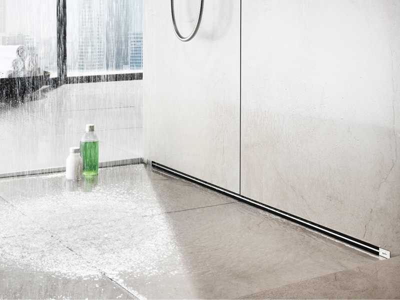 Душевой лоток Viega Advantix Vario 736736 под щелевую решетку, пристенный, подрезной от 30-120 см, высота сифона 6,6 см