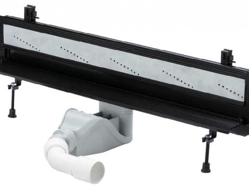 Душевой лоток Viega Advantix Vario 736736 под щелевую решетку, пристенный, подрезной от 30-120 см, высота сифона 6,6 см