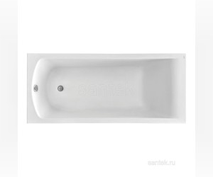 Ванна акриловая Santek Фиджи 170 x 75 см 1.WH50.1.596, белая